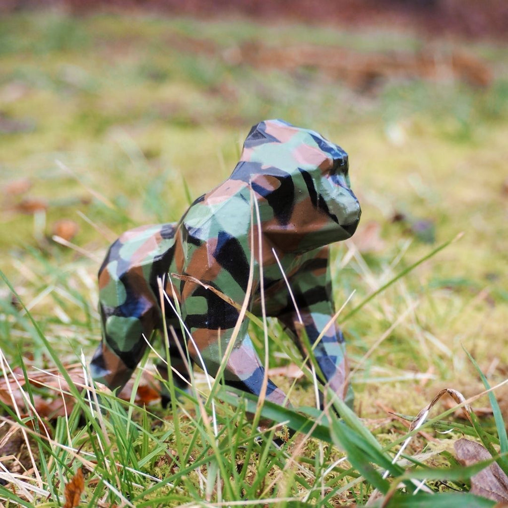 Gorilla Camouflage Sculpture